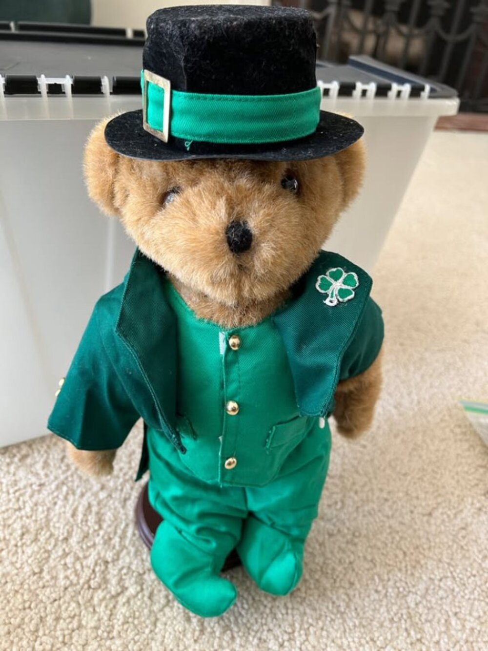 12" Stuffed Bear with moveable arms and legs including 7 different themed Outfit